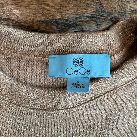 Cece Elegant shimmering cream Sweater - Picture 2 of 2